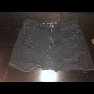 American Eagle jean skirt black